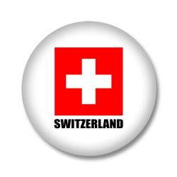 Schweiz Flagge Button