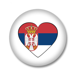 Serbien Ansteckbutton