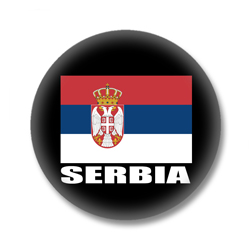 Serbien Flagge Ansteckbutton