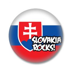 Slowakei Button - Slowakia Rocks