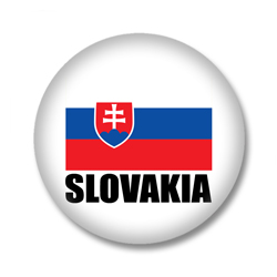 Slowakei Flagge Button
