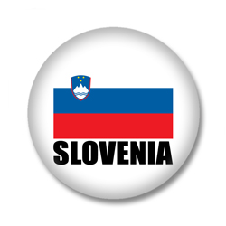 Slowenien Flagge Button