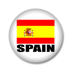 Spanien Flagge Button