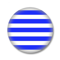 Blau / Weiss gestreifter Button