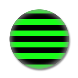 Schwarz / Grün gestreifter Button