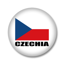 Tschechien Flagge Button