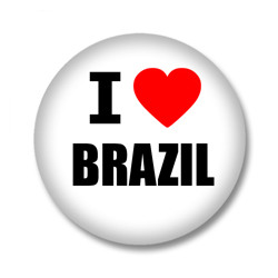 Brasilien Button — I love Brazil