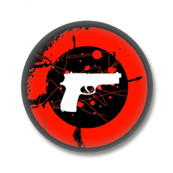 Button im Emo Style | Gun