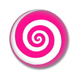 Button im Emo Style | Pinker Strudel