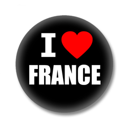 Frankreich Ansteckbutton — I love France