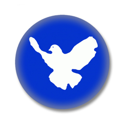 Friedenstaube Button bestellen