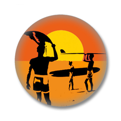 Beach Button Badge / Ansteckbutton