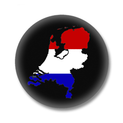 Niederlande Flagge Button