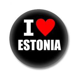 Estland Ansteckbutton - I Love Estonia