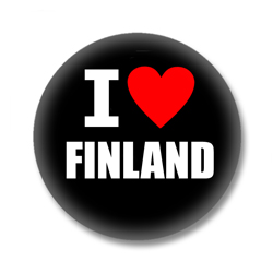 Finnland Ansteckbutton - I Love Finland