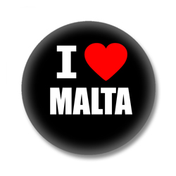 Malta Flagge Button