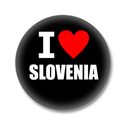 Slowenien Ansteckbutton - I Love Slovenia