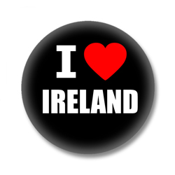 Irland Ansteckbutton — I love Ireland