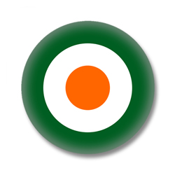Irland Button — Irische Kokarde