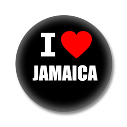 Jamaika Ansteckbutton — I love Jamaica