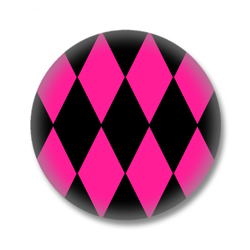 Karierter Button Badge / Ansteckbutton - K10