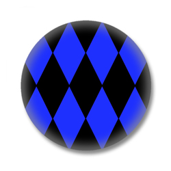 Karierter Button Badge / Ansteckbutton - K11