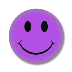 Lila Smilie Button
