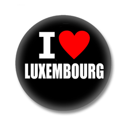 Luxemburg Ansteckbutton — I love Luxembourg