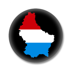 Luxemburg Flagge Button