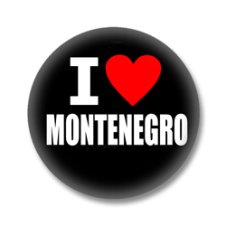 Montenegro Ansteckbutton — I love Montenegro