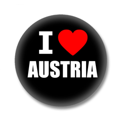 Österreich Ansteckbutton — I love Austria