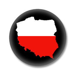Polen Flagge Button