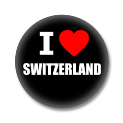 Schweiz Ansteckbutton — I love Switzerland