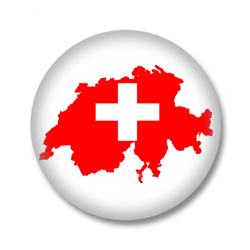 Schweiz Flagge Button