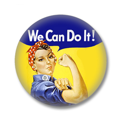 We can do it! - Sprüche Button Badge