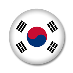 Südkorea Button