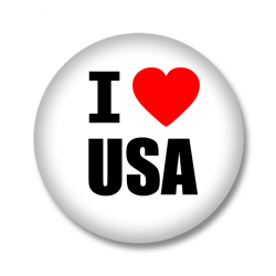 USA Button — USA Rocks!