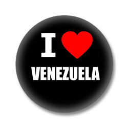 Venezuela Button Ansteckbutton — I love Venezuela