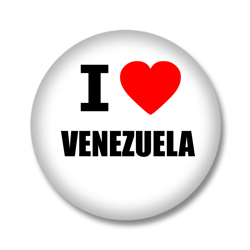 Venezuela Button — I love Venezuela